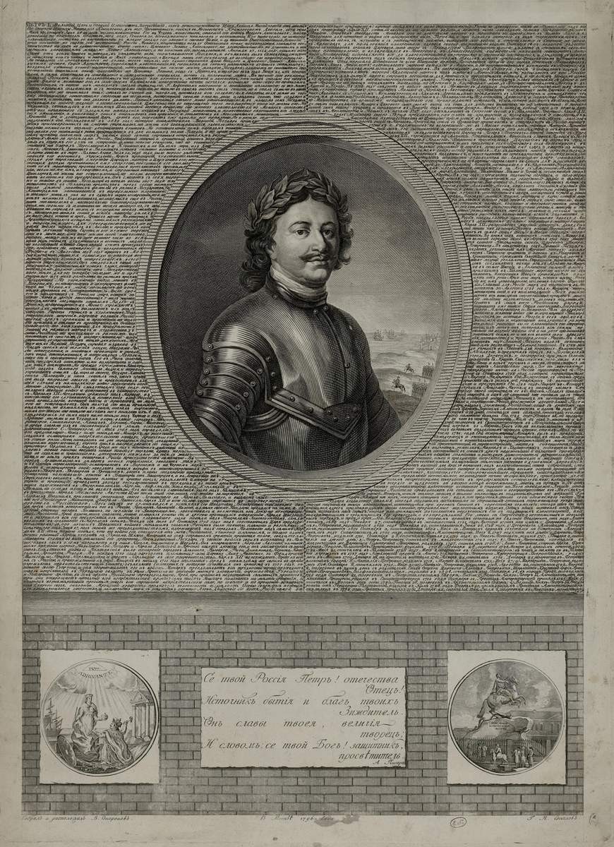 Портрет Петра I, Nikolay Ivanovich Sokolov, 1796