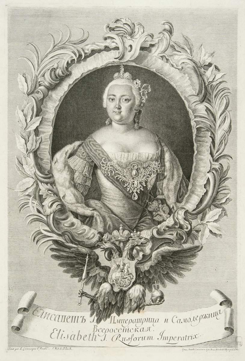 Портрет императрицы Елизаветы Петровны, Ivan Alexander Sokolov, 1746