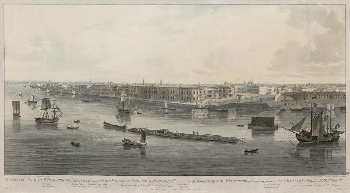 Панорама Петербурга, Atkinson Dzhon Avgust, 1805–1807