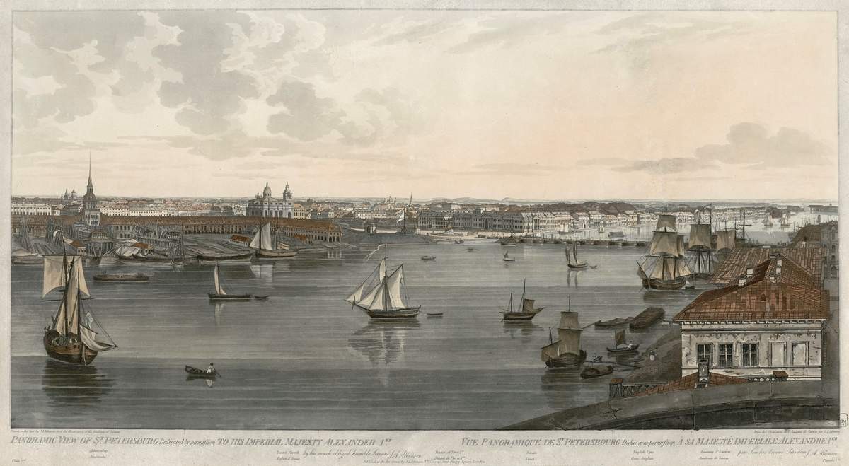 Панорама Петербурга, Atkinson Dzhon Avgust, 1805–1807