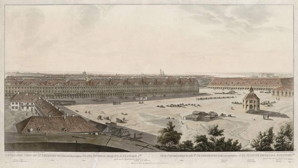 Панорама Петербурга, Atkinson Dzhon Avgust, 1805–1807