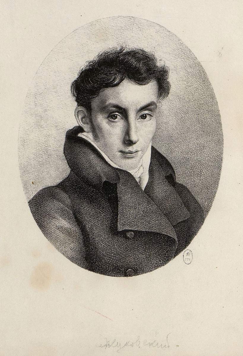 Портрет В. А. Жуковского, Yermolay Ivanovich Esterreykh, 1820