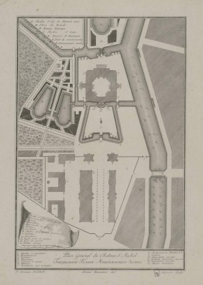 Генеральный план Михайловского замка. Проектный вариант. 