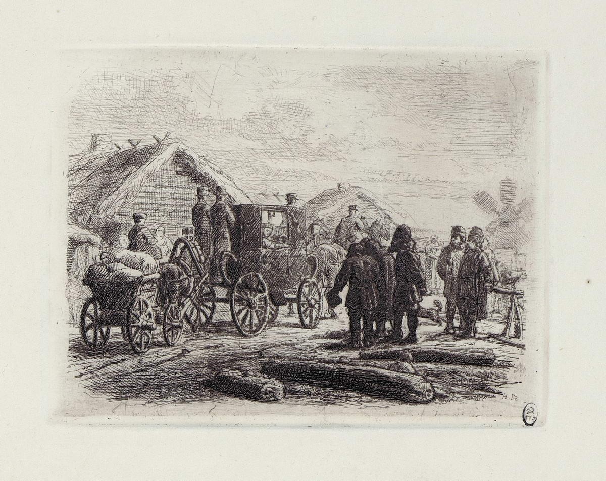 Отъезд из деревни, Nikolai Ge, 1873