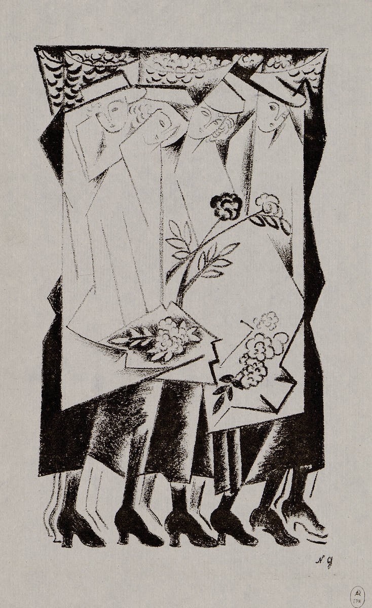 Продавщицы, Natalia Goncharova, 1920