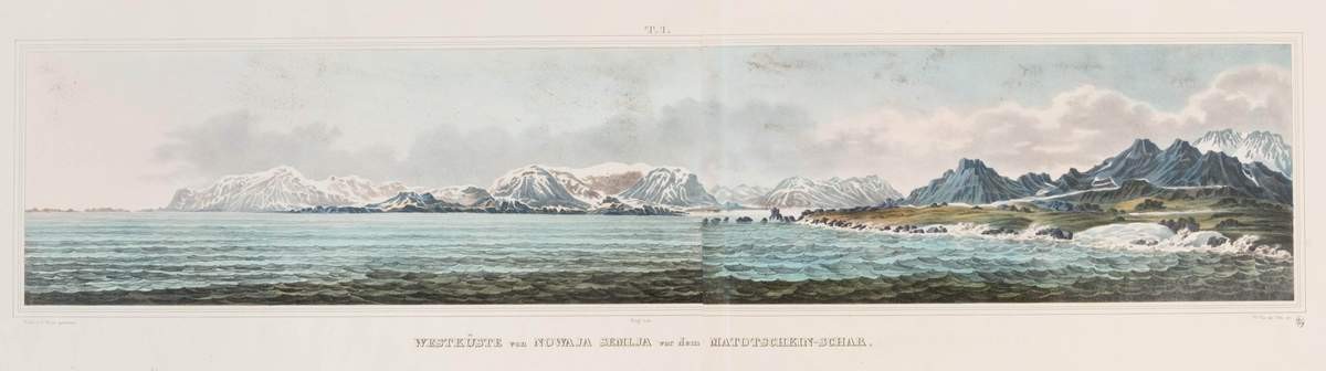 Западное побережье Новой Земли перед проливом Маточкин Шар, Vasiliy Ivanovich Pape, 1837