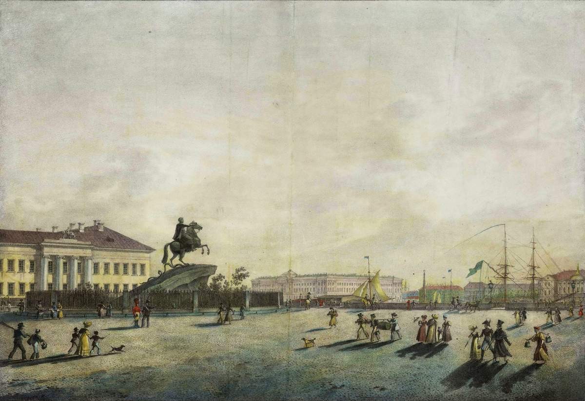 Памятник Петру I, Karl Beggrov, 1824