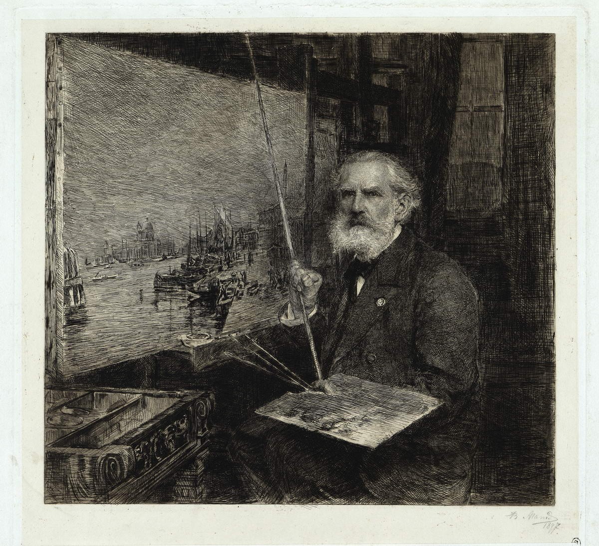 Портрет А. П. Боголюбова, Vasily Mate, 19th century