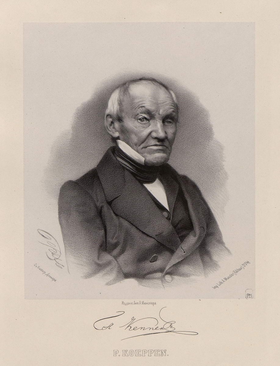 Портрет П. И. Кеппен, Petr Borel, 1869