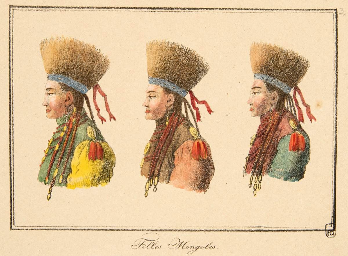 Монгольские девушки, Andrey Yefimovich Martynov, 1822–1823