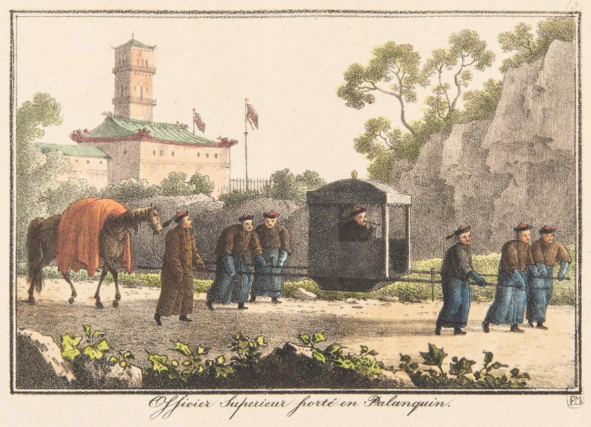 Сановник в паланкине, Andrey Yefimovich Martynov, 1822–1823