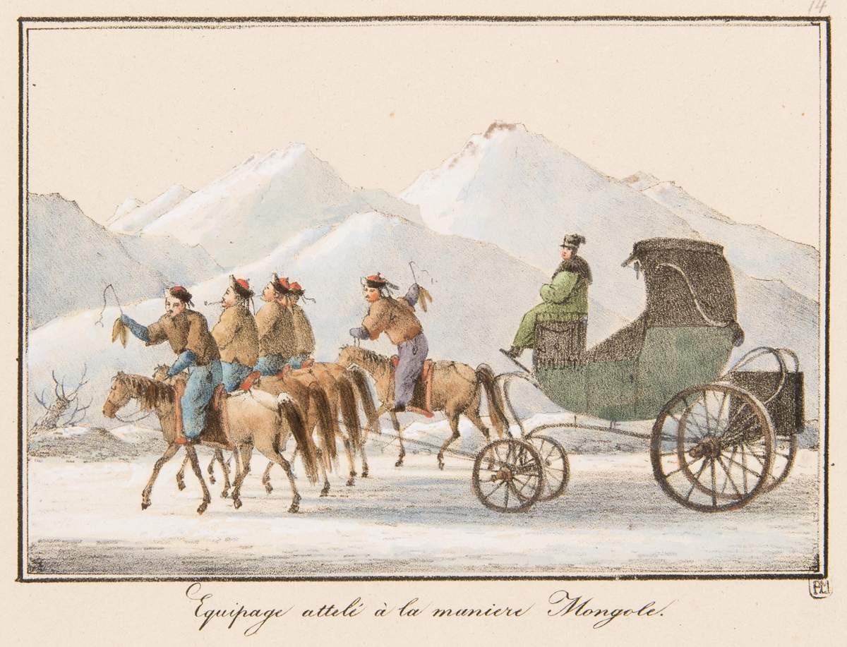 Экипаж, запряженный по-монгольски, Andrey Yefimovich Martynov, 1822–1823
