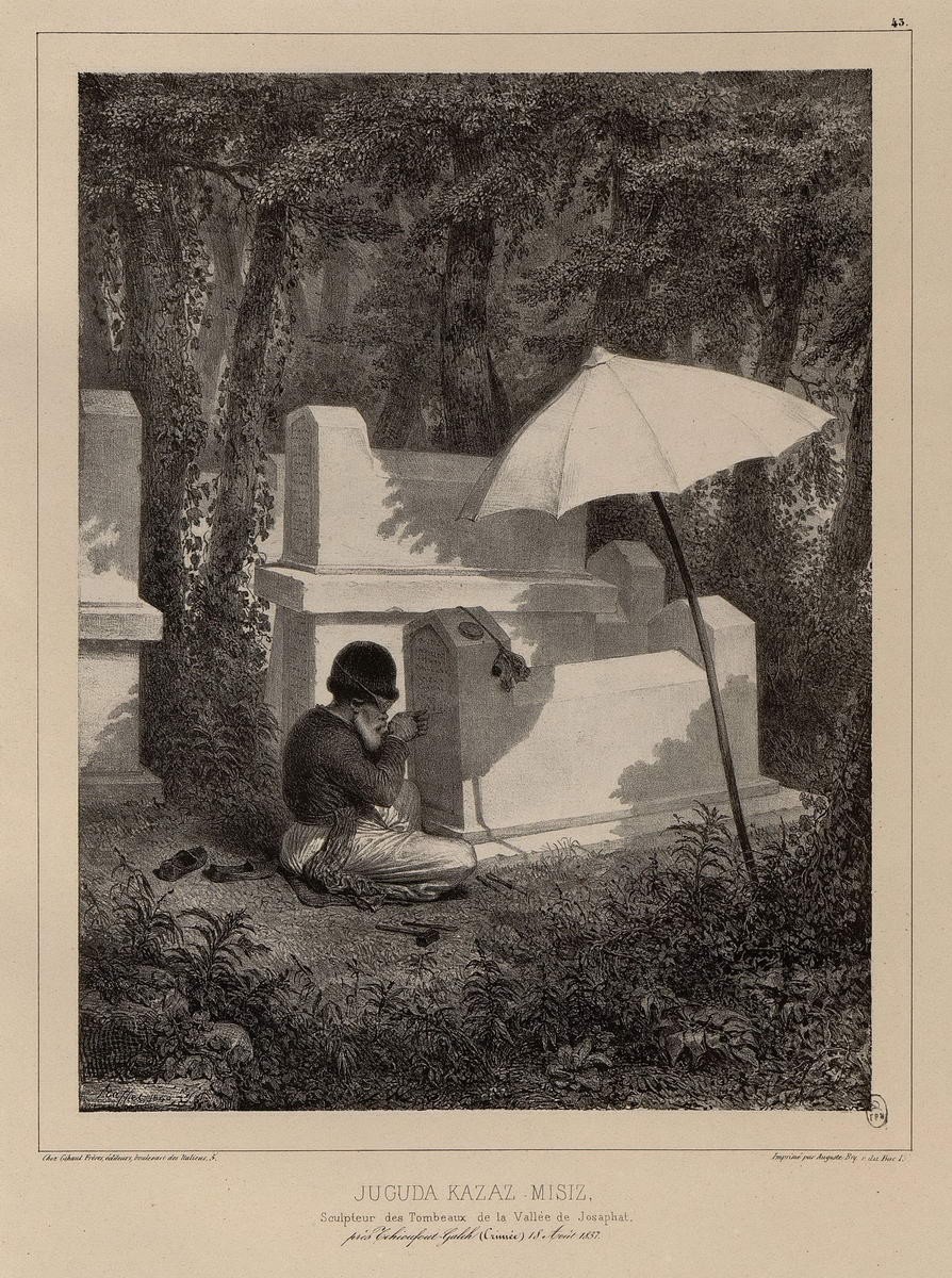 Портрет Джугуда - Казас - Мизис, мастер гробниц. «Sucuda kazaz ...», Raffe Deni-Ogyust-Mari, 1838 - 1848