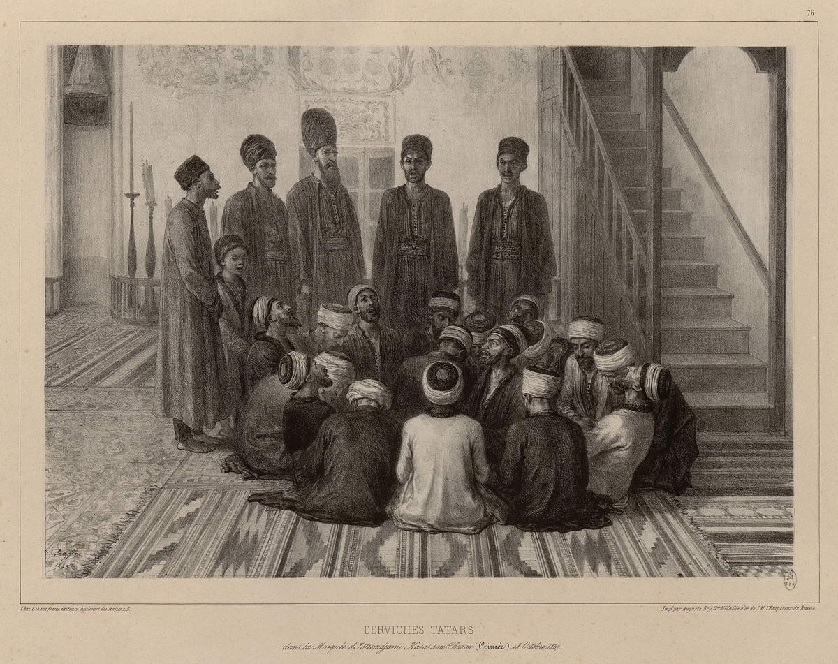Татары дервиши. «Derviches tatars», Raffe Deni-Ogyust-Mari, 1838 - 1848