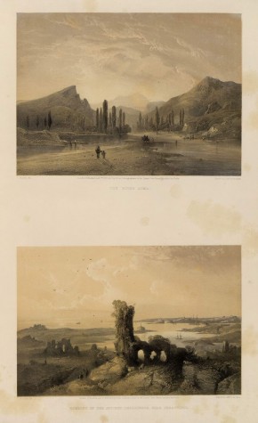 2 изображения: 1. «Река Альма»; 2. «Вид старого Херсонеса около Севастополя»