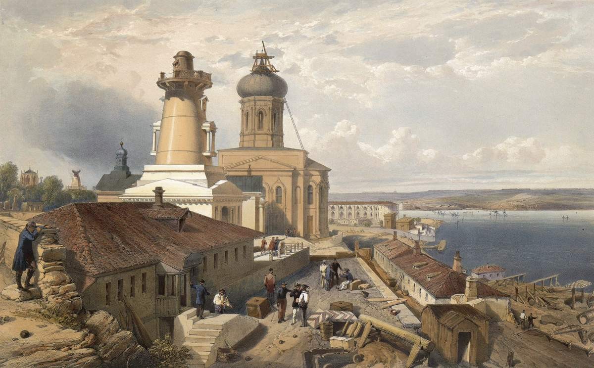 Адмиралтейство в Севастополе, F. Dzhons, 1855