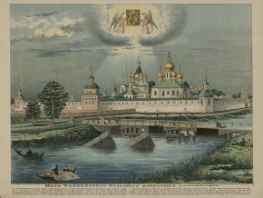 Вид Тихвинского большого монастыря с восточной стороны