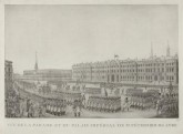 Вид парада и императорского дворца в Санкт-Петербурге. Год 1812