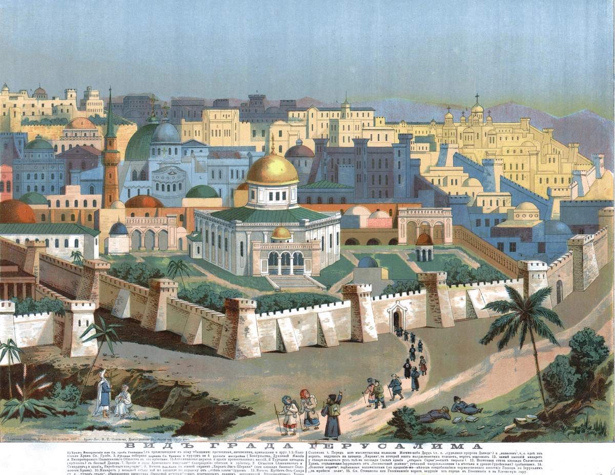Вид града Иерусалима, 1897