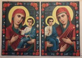 Два изображения богоматери: «Тихвинской» и «Троеручицы»