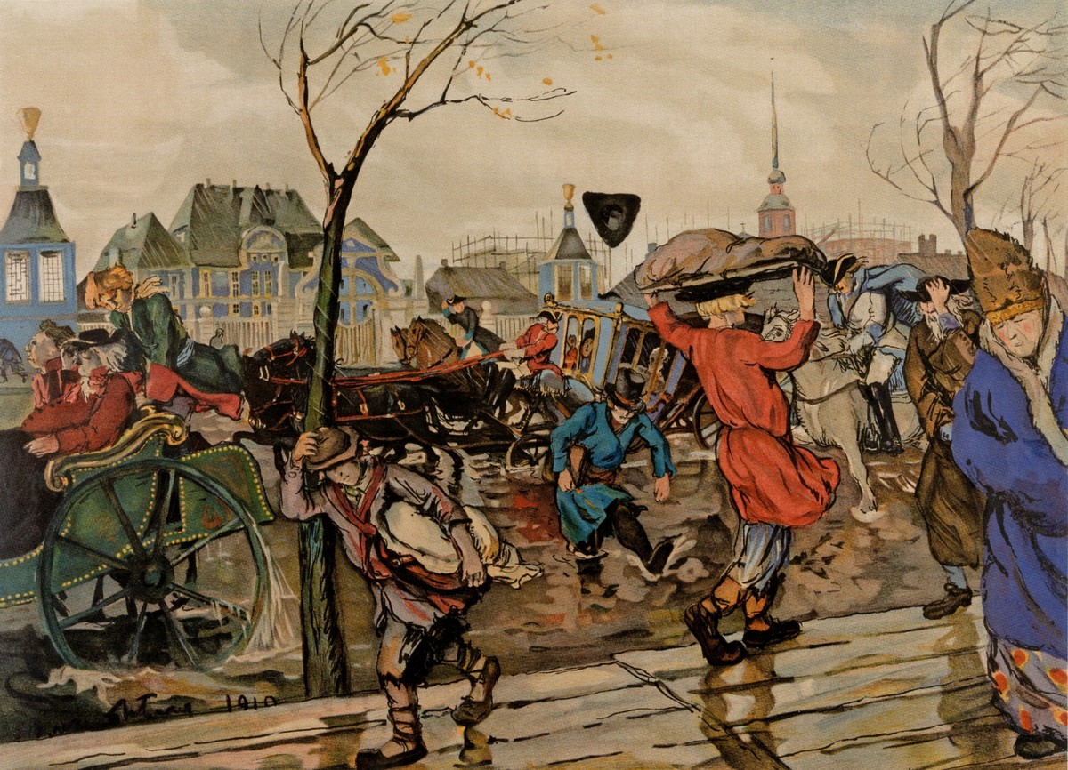 Петербург при Петре Великом, Alexandre Benois, 1912