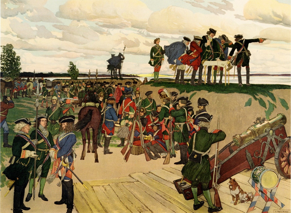 Солдаты Петра Великого, Dmitry Kardovsky, 1908
