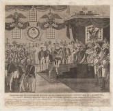 Церемониал в Грановитой палате после коронования императора Николая I и императрицы Александры Федоровны 22 августа 1826 года