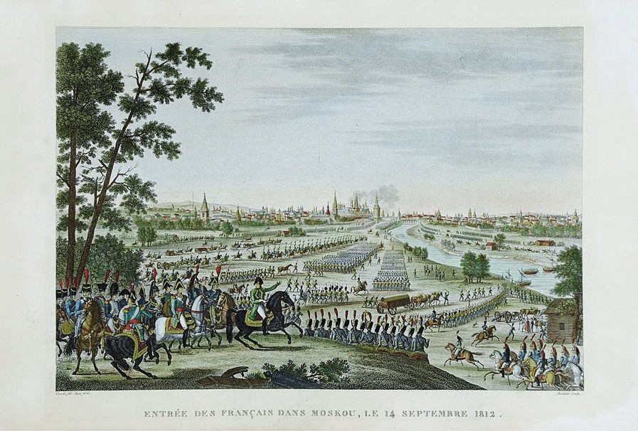 Вступление французов в Москву 14 сентября 1812 года, François Louis Couché, 1834