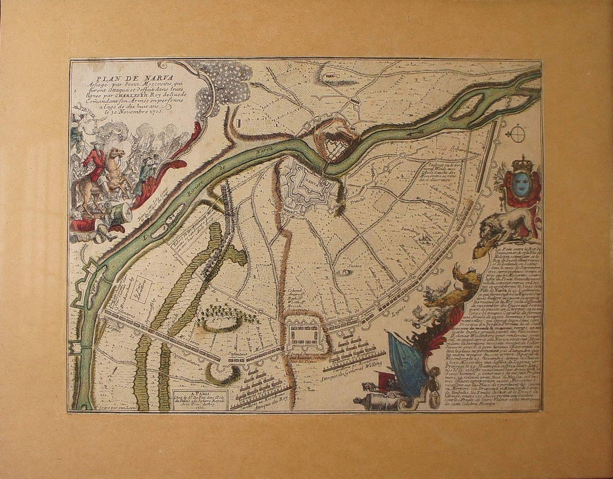 План боя под Нарвой, 18th century