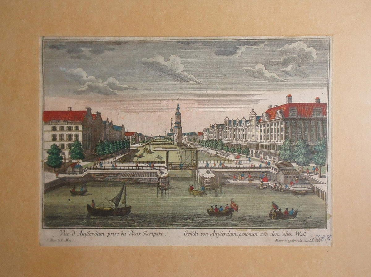 Вид на каналы и набережные Амстердама, 18th century