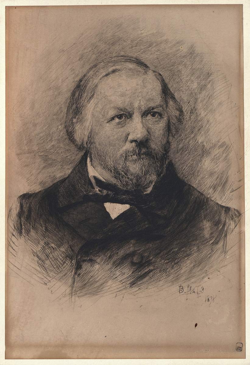 Портрет М. И. Глинки, Vasily Mate, 1898