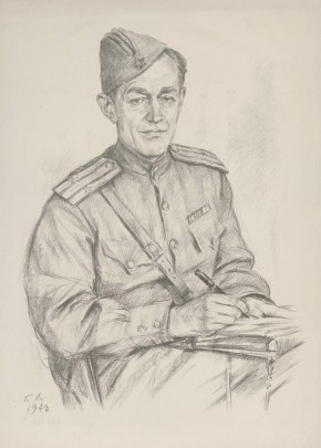 Портрет поэта А. А. Суркова