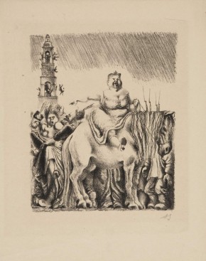 Иллюстрация к книге М. Е. Салтыкова-Щедрина «История одного города», глава «Сказание о шести градоначальницах»