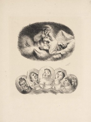 Заставки к книге М. Е. Салтыкова-Щедрина «История одного города», главы «Войны за просвещение», «Сказание о шести градоначальницах»