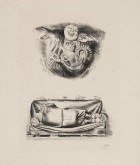 Концовка и иллюстрация к книге М. Е. Салтыкова-Щедрина «История одного города», глава «Эпоха увольнения от войн»