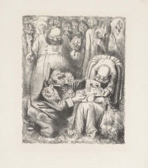 Иллюстрации к книге М. Е. Салтыкова-Щедрина «История одного города», глава «Фантастический путешественник»