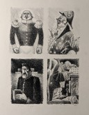 Заставки к книге М. Е. Салтыкова-Щедрина «История одного города». Глава «Опись градоначальникам».1) Брудастый Д.В. 2) Де-Санглот 3) Угрюм-Бурчеев 4) Иванов