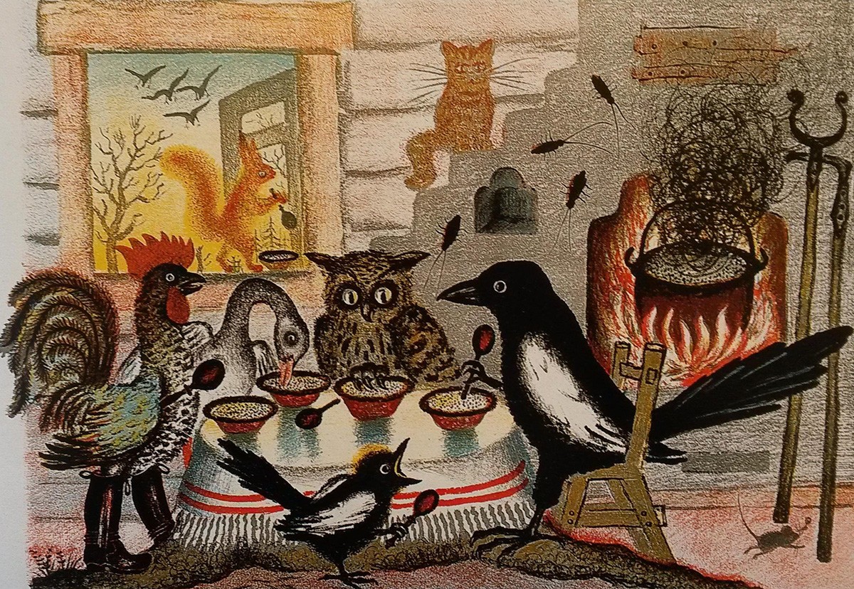 Сорока-ворона, Yurii Alekseevich Vasnetsov, 1938