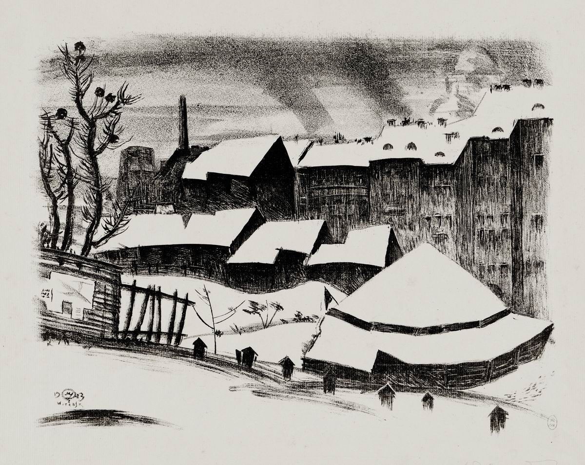 Витебск. Цирк, Mstislav Valerianovitch Dobuzinski, 1923