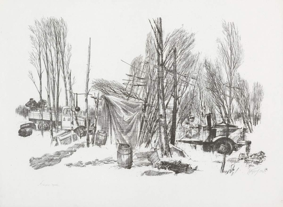 Походная кухня, Курдов Валентин Иванович, 1943