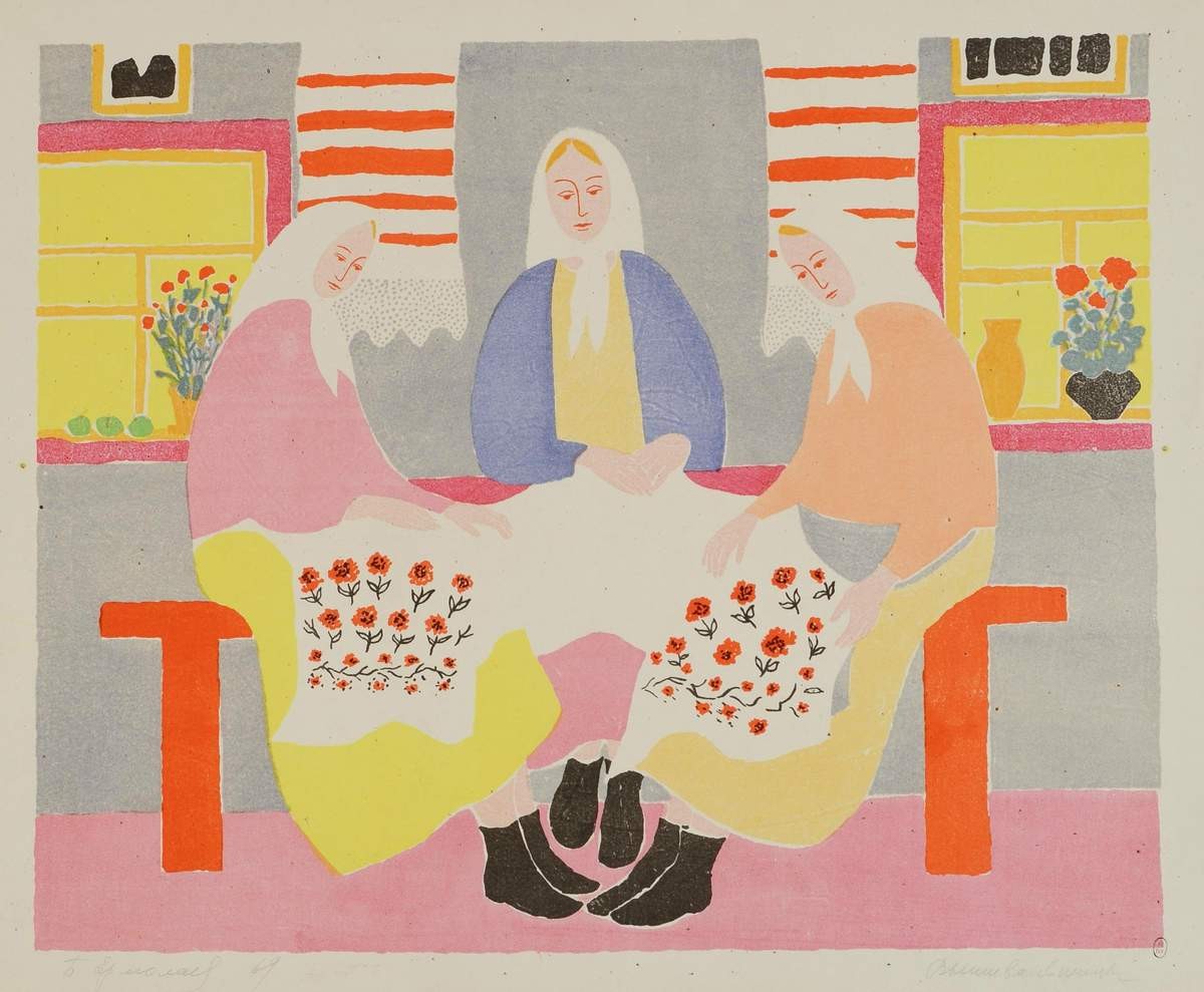 Вышивальщицы, Boris Nicolaevich Ermolaev, 1969
