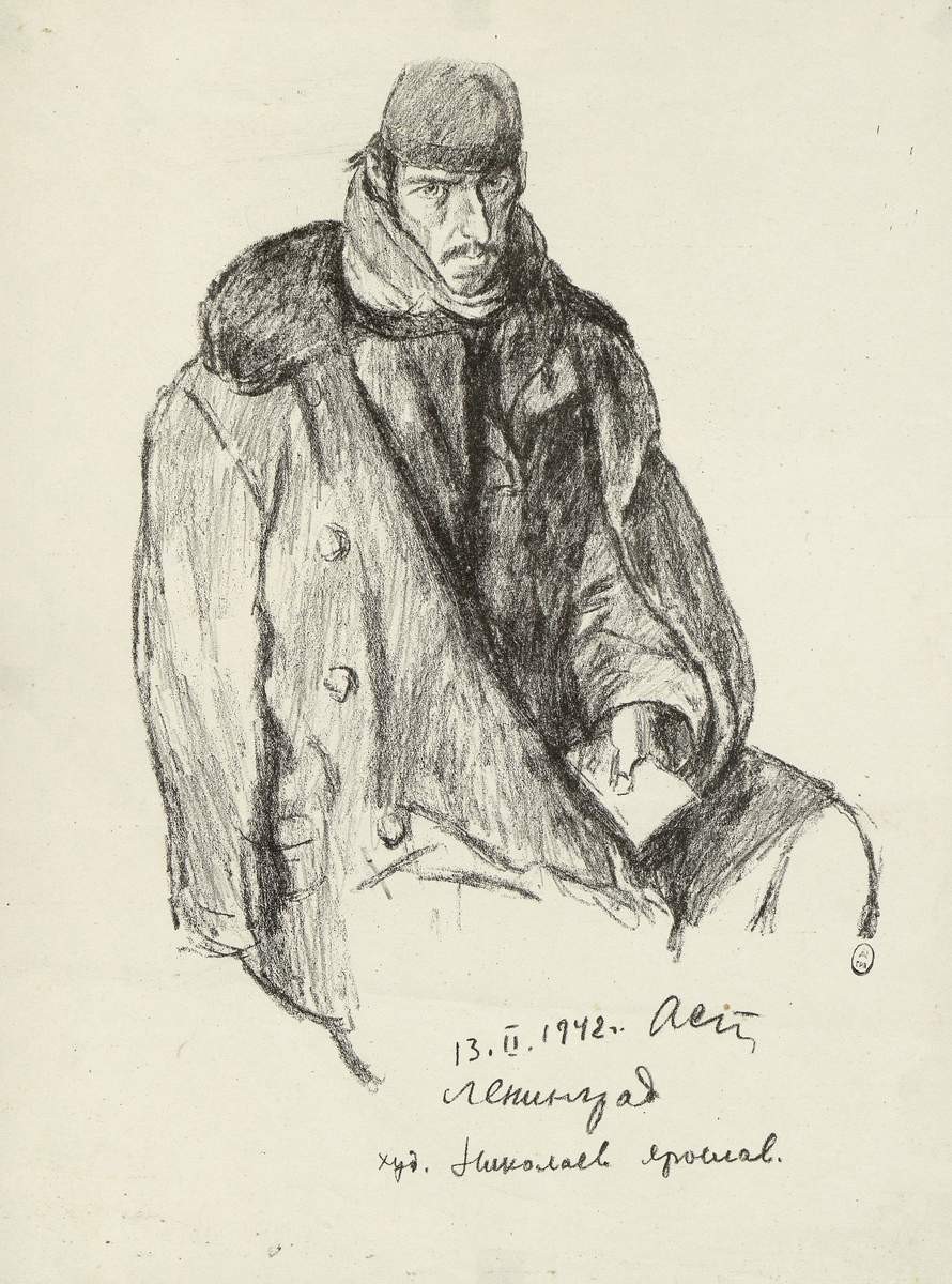 Портрет Я. С. Николаева, Ivan Stepanovich Astapov, 1942