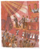 Пионеры приветствуют участников конференции