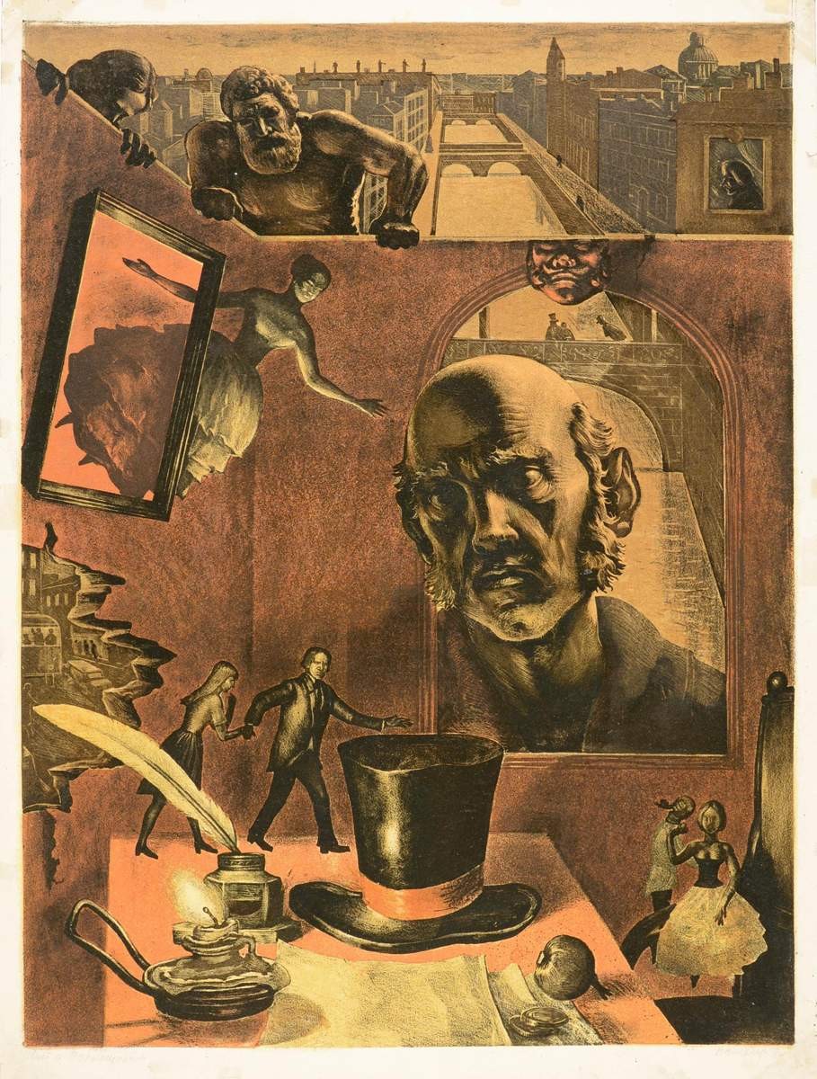 Лист с Поприщиным, Victor Semenovich Vilner, 1972