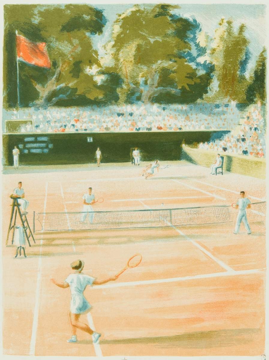 Теннисный матч, Maria Butrova, 1940