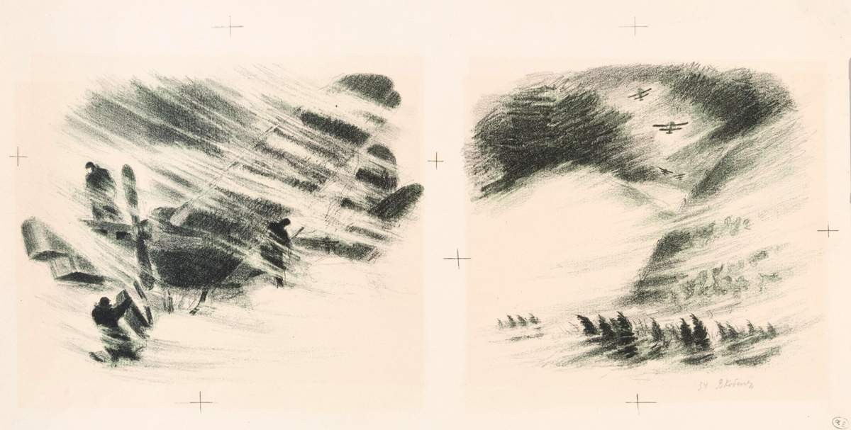 Иллюстрация к книге «Как спасали челюскинцев», Kobelev Vasily Alekseevich, 1934