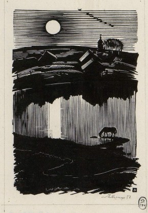 Заставка к стихотворению С.Есенина "Неуютная жидкая лунность"