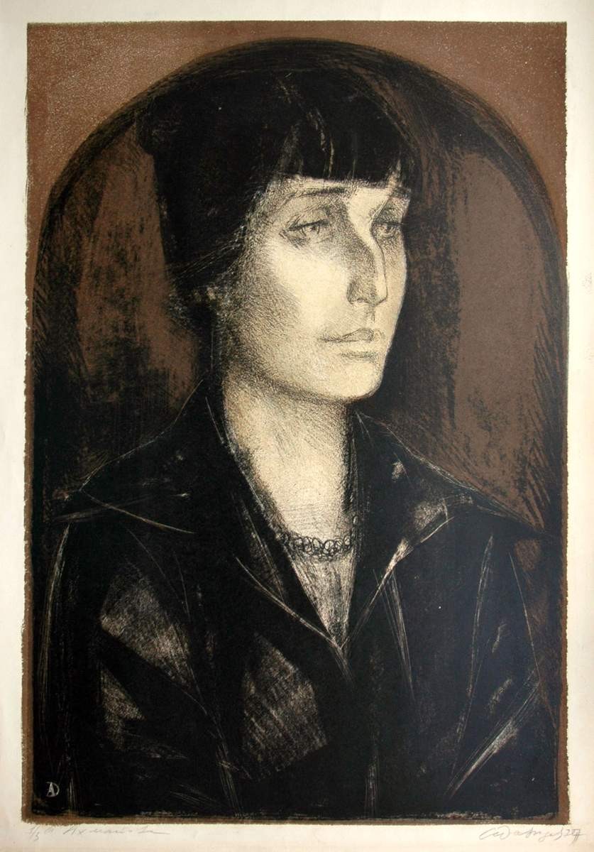 Портрет А. А. Ахматовой, Давыдов Анатолий Захариевич, 1977
