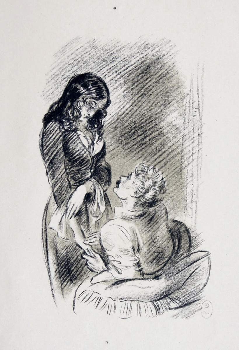 Иллюстрация к повести М. Ю. Лермонтова: «Герой нашего времени», Nikolay Tyrsa, 1940
