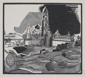 Вид Троице-Сергиевской Лавры (г. Загорск)